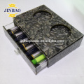 Caja de acrílico de mármol modificada para requisitos particulares diseño de la fábrica de lujo de JINBAO Fashion con el cajón